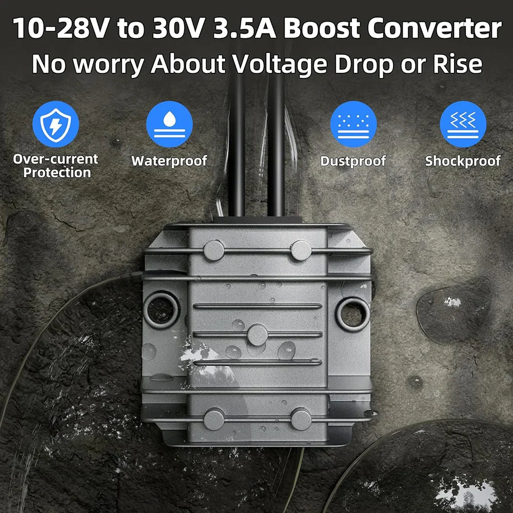 12V to 30V Step-Up Converter with Anderson Connector for Starlink Mini