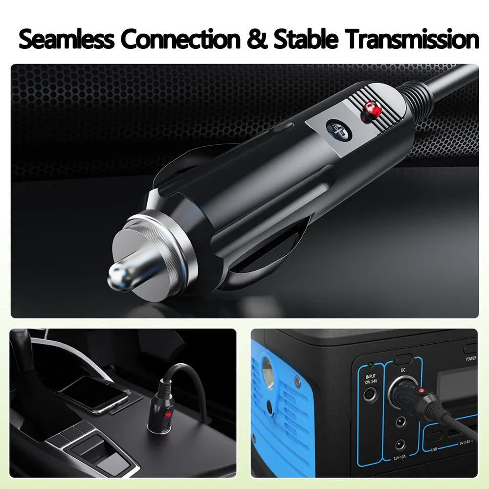 Car Charger to DC Cable with Switch for Starlink Mini (10ft/3M)