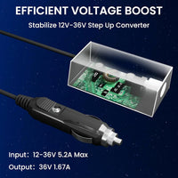 Car Charger 12V-36V DC Power Adapter for Starlink Mini