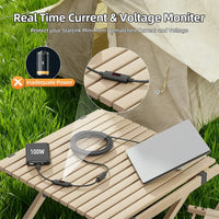 Starlink Mini PD USB-C to DC Female Adapter with Digital Display (Volt/Amp)