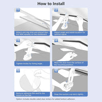 Angle-Adjustable Dashboard Suction Cup Mount for Starlink Mini