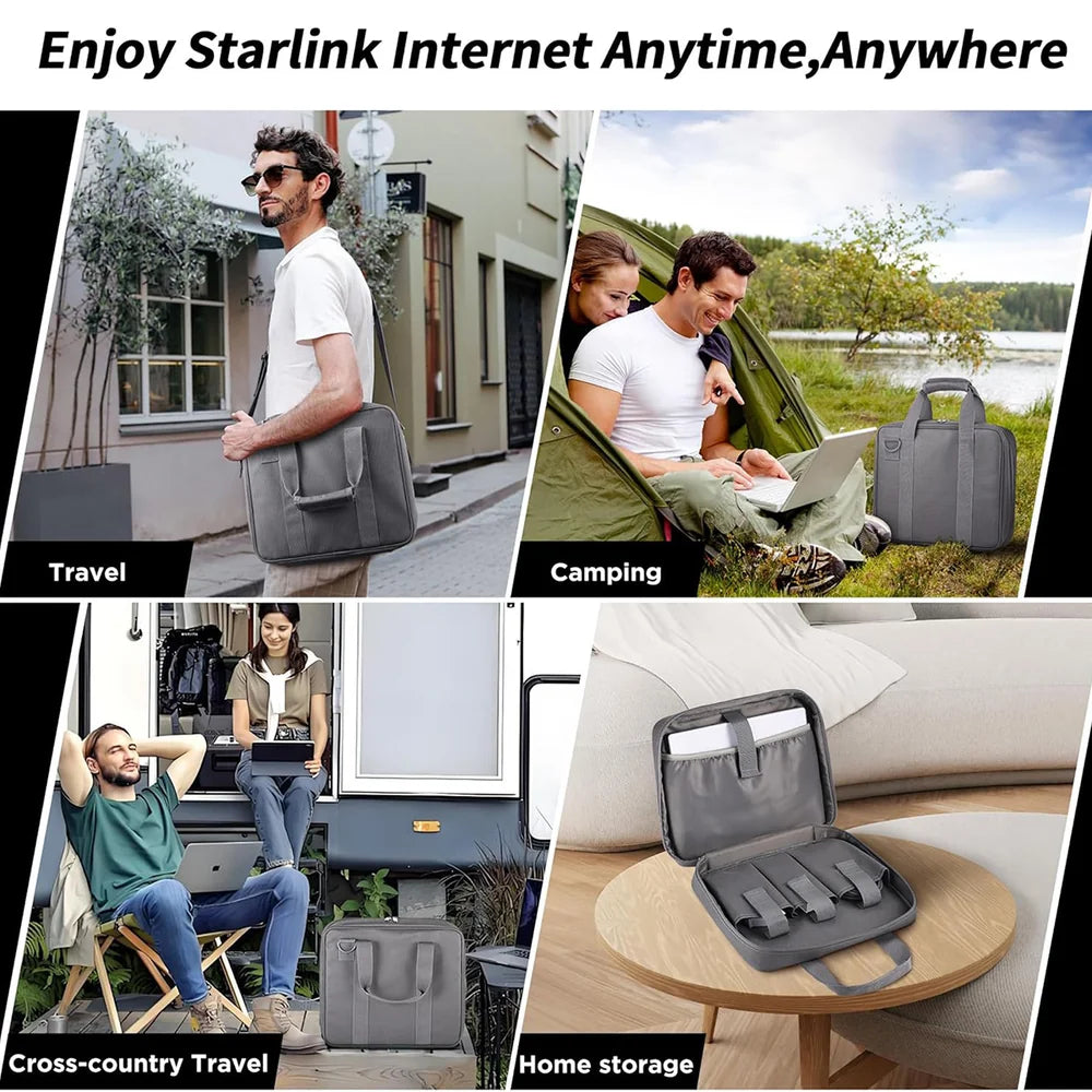 Compact Travel Case for Starlink Mini – Fits Dish & Accessories