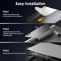 Stainless Steel Roof Rack Mount for Starlink Performance (Gen 3)