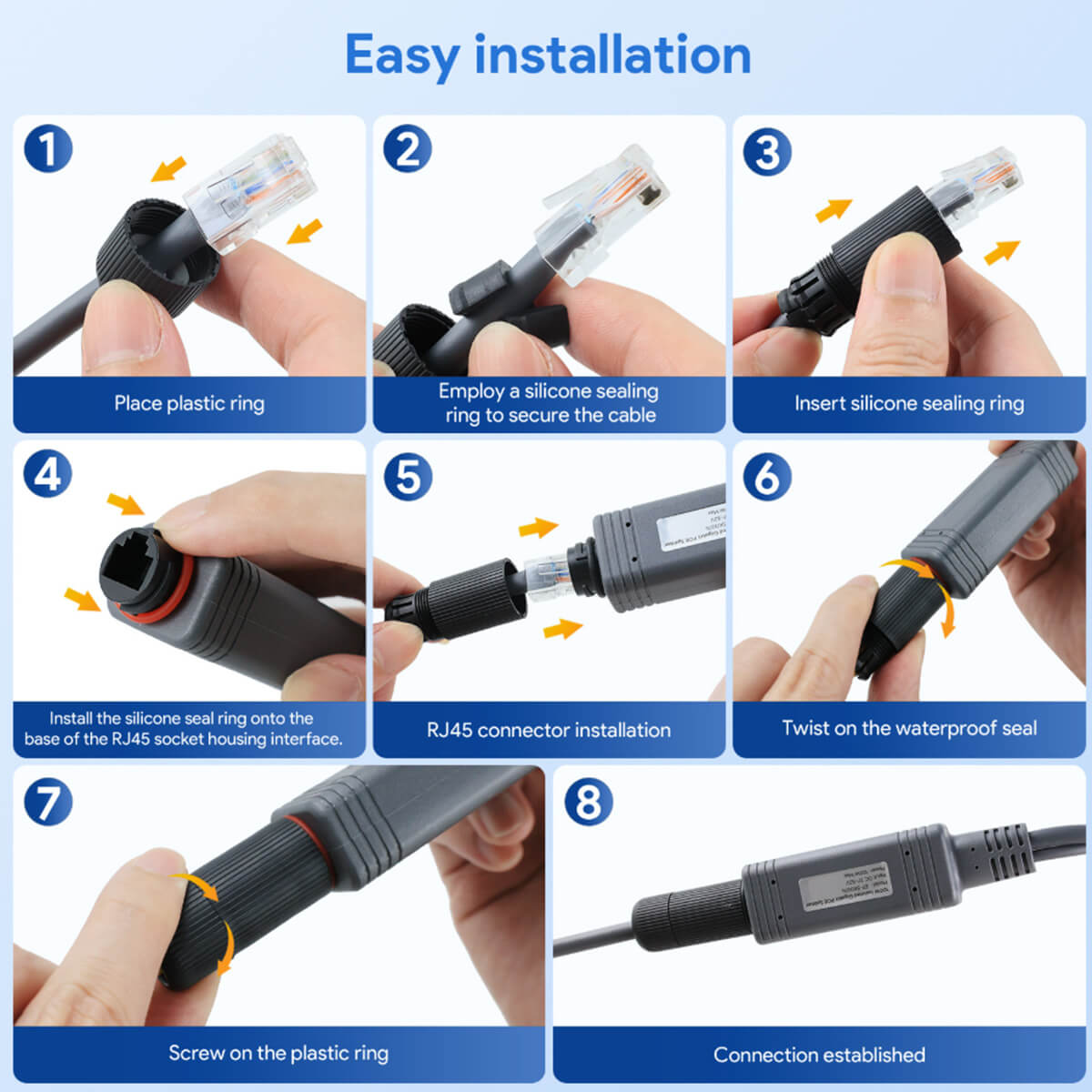 Ethernet Splitter & PoE Injector for Starlink Mini – Power & Data via One RJ45 Cable