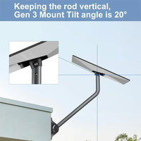 Starlink Gen 3 Roof Mount – 26" Adjustable Aluminum Bracket