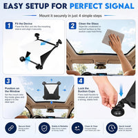 Starlink Mini Silicone Protective Case & 4-Cup Suction Mount Kit