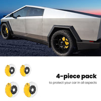 CTmods® Red/Yellow Brake Caliper Covers Wheel Accessories For Tesla Cybertruck