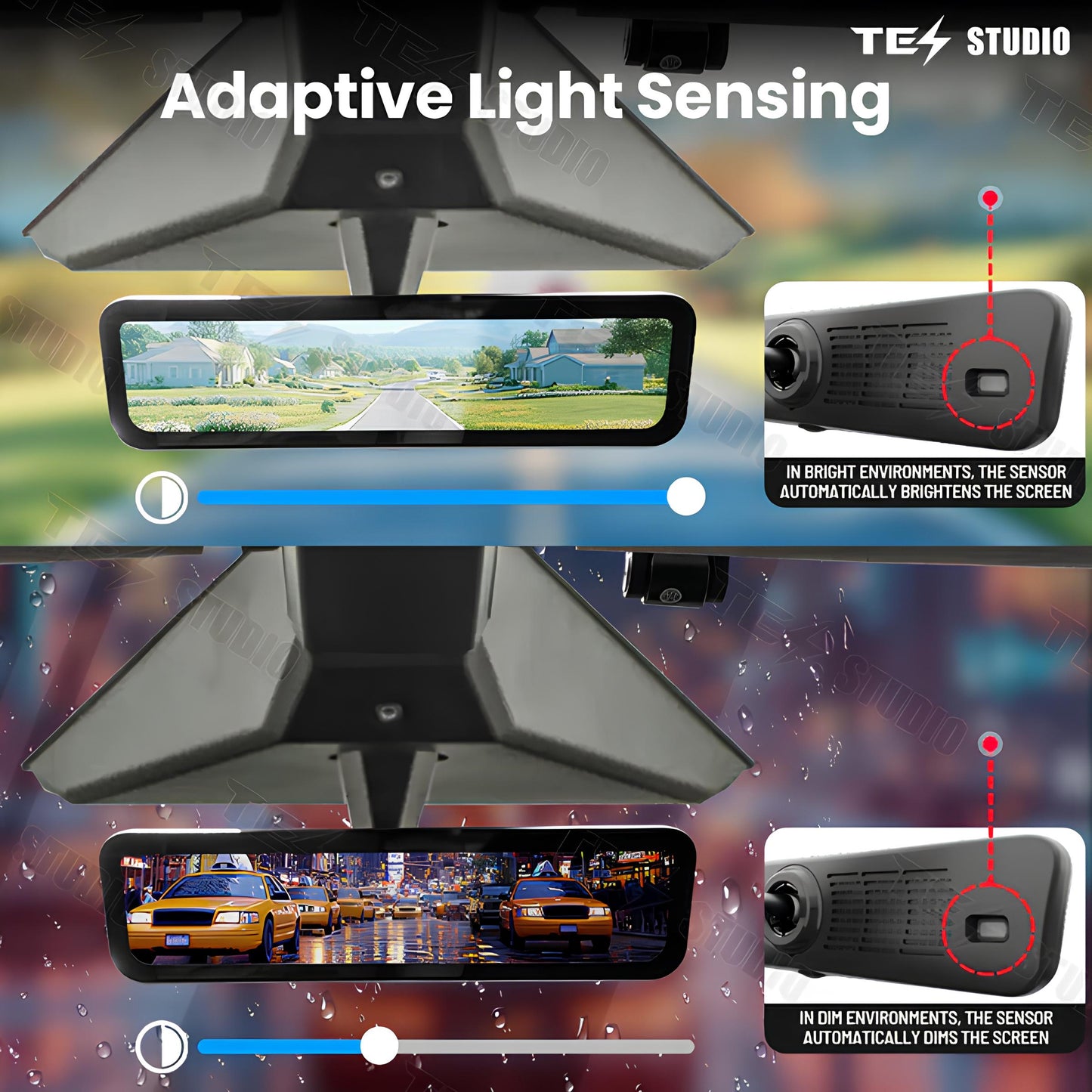 S92 Streaming Rearview Mirror Recorder For Tesla Cybertruck