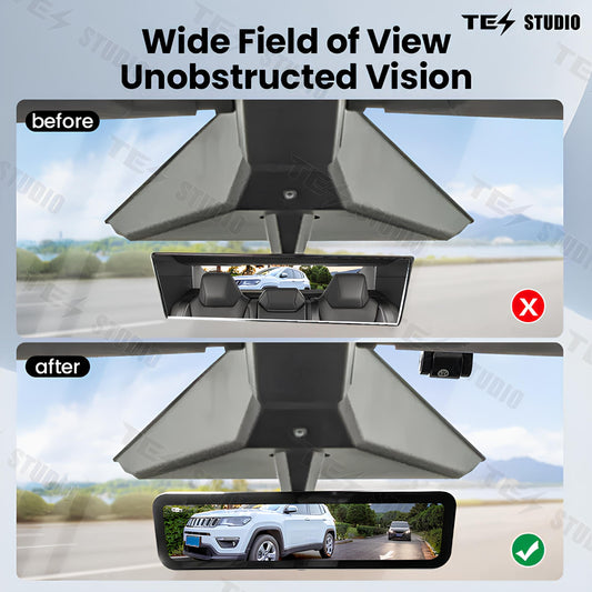 S92 Streaming Rearview Mirror Recorder For Tesla Cybertruck