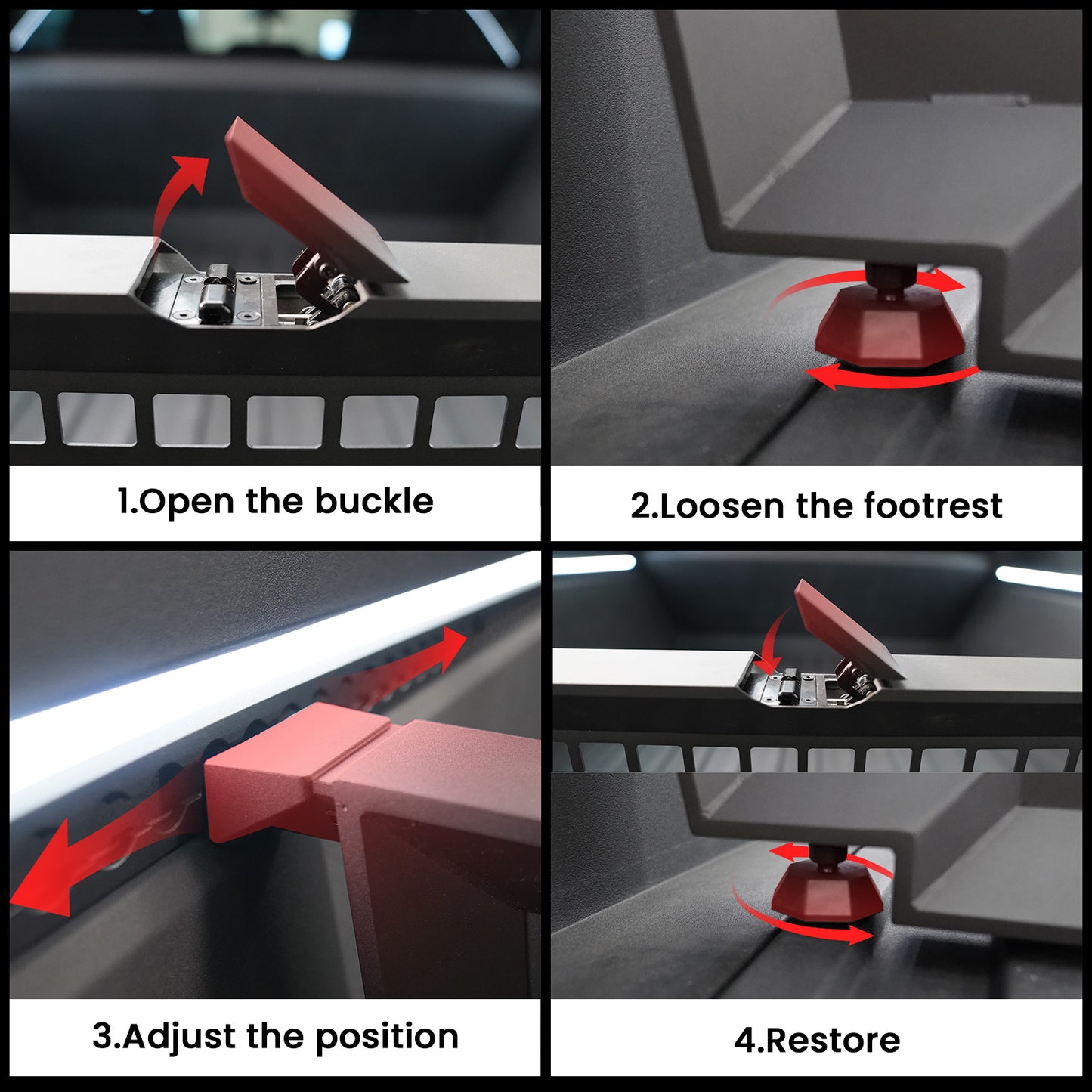 Truck Bed Divider for Cybertruck Accessories Cargo Divider Aluminum Molle Panels Enhanced Cargo Storage