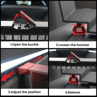 Truck Bed Divider for Cybertruck Accessories Cargo Divider Aluminum Molle Panels Enhanced Cargo Storage