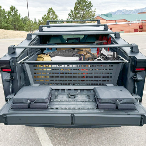 Truck Bed Divider for Cybertruck Accessories Cargo Divider Aluminum Molle Panels Enhanced Cargo Storage