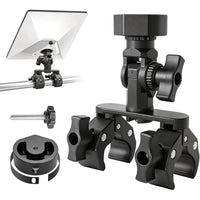 CTmods Starlink Mini aluminum dual-clamp vehicle mount with adapter and screw kit