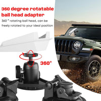 Soporte de ventosa triangular Starlink Mini para techo con ajuste horizontal de 360° apto para instalación en superficies lisas como techos/techos corredizos/vehículos recreativos/ventanas