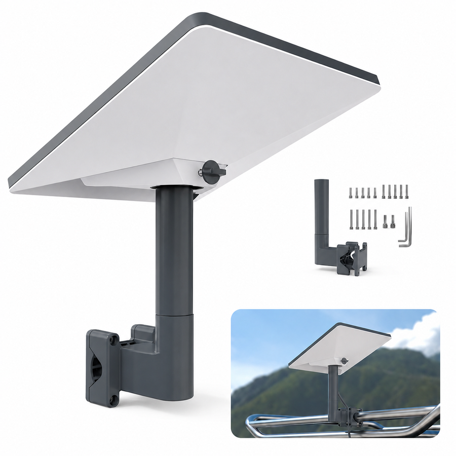 Starlink Mini RV Ladder Mount, Adjustable Aluminum Pole Mount Kit