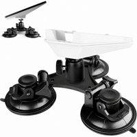 Soporte de ventosa triangular Starlink Mini para techo con ajuste horizontal de 360° apto para instalación en superficies lisas como techos/techos corredizos/vehículos recreativos/ventanas
