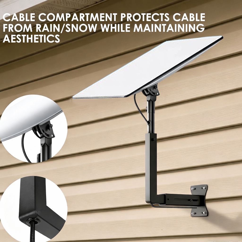 Starlink Gen 3 Eave Wall Mount Adjustable Angle view 4