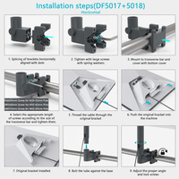Starlink Mini RV Ladder Mount, Adjustable Aluminum Pole Mount Kit