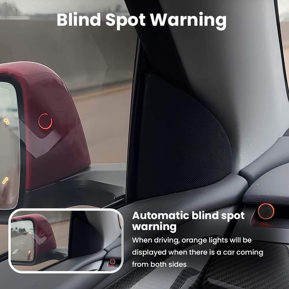 CTmods® Left and Right Blind Spot Monitoring Assist System (Second Generation) For Model 3 / Model Y (AMD, 2021+)