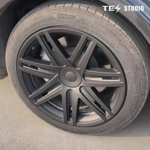 Wheel Hub Cap 19'' Star Style Wheel Cover (2020-2024 Year) For Tesla Model Y