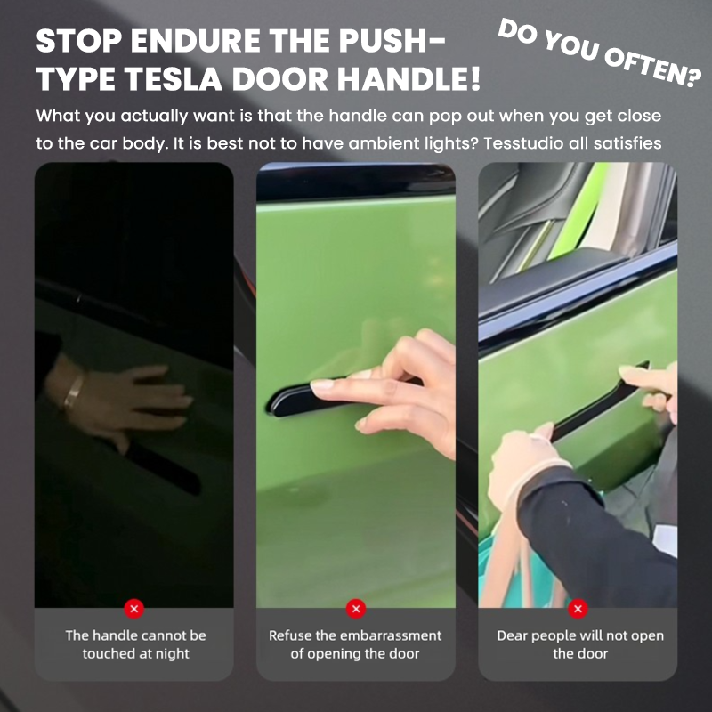 Manual Touch Wireless Door Handle Accessories for Tesla Model Y /Model 3