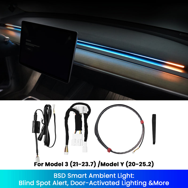 BSD Blind Spot Monitor Atmosphere Light System For Tesla Model 3/Y/3 Highland/Y Juniper