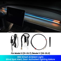 BSD Blind Spot Monitor Atmosphere Light System For Tesla Model 3/Y/3 Highland/Y Juniper