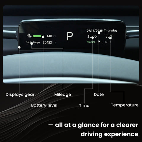 Turn Signal & Gear Shift Stalk With Mini Display For Tesla Model 3 Highland / Y Juniper