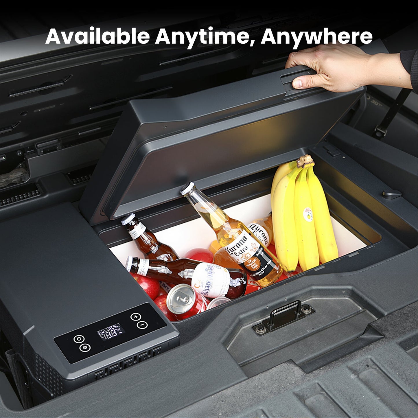 Compatible with Tesla Cybertruck Trunk Refrigerator 25L with APP Control Outdoor Camping Fridge