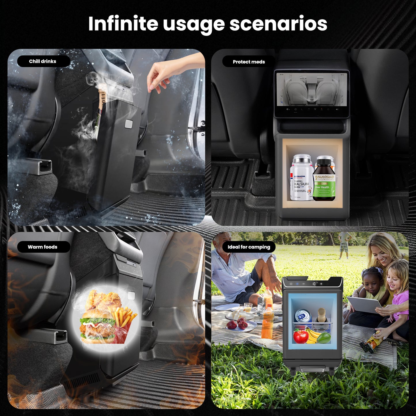 Rear Center Interior Refrigerator For Tesla Model Y Juniper（2025.3+）