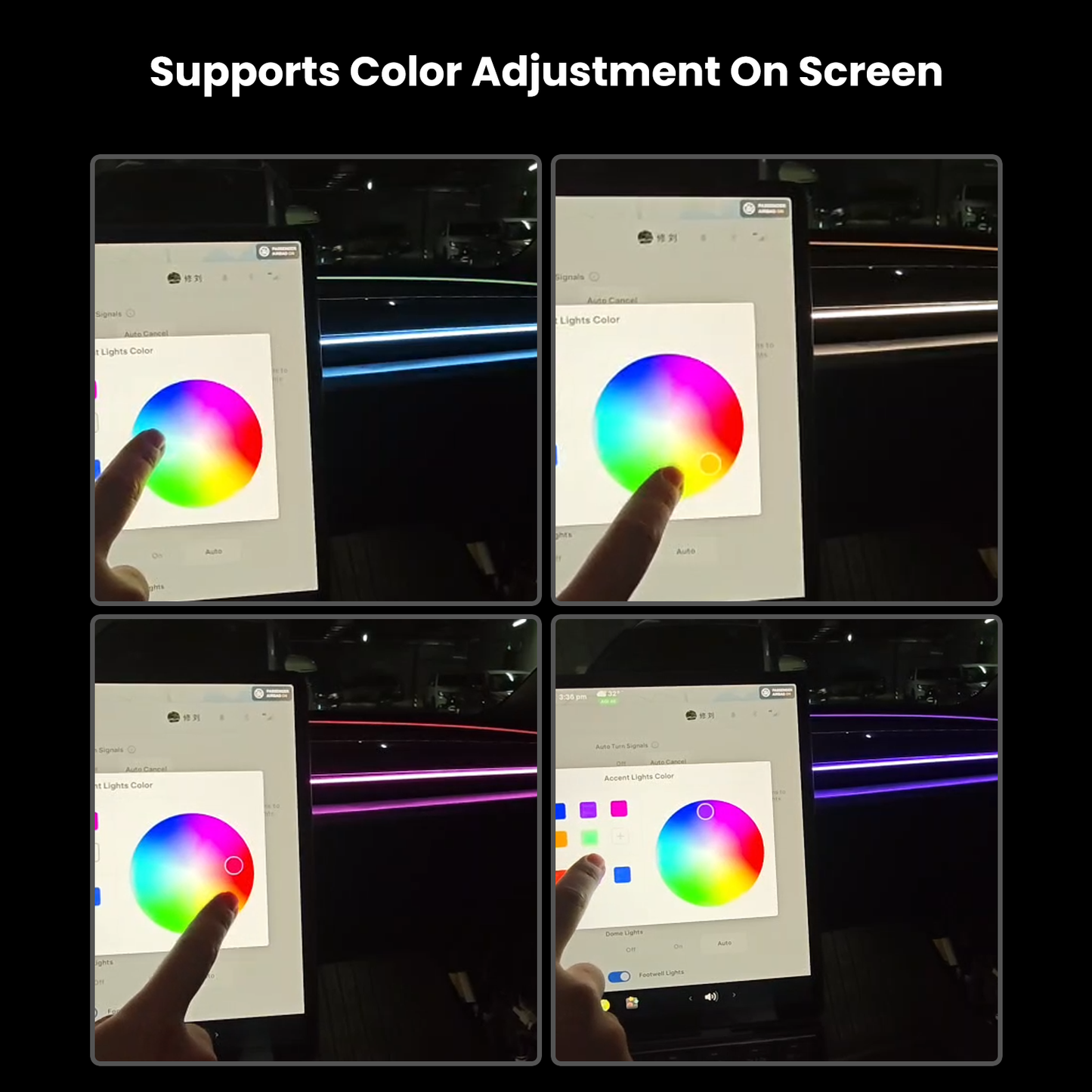 BSD 2.0 Blind Spot Warning System For Tesla Model 3 Highland / Y Juniper/Cybertruck Ambient Lighting