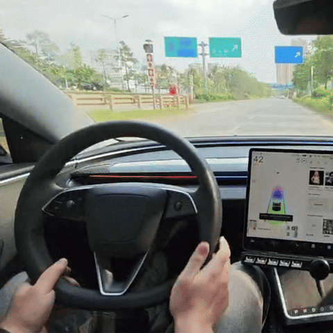BSD 2.0 Blind Spot Warning System For Tesla Model 3 Highland / Y Juniper Ambient Lighting