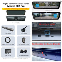 S82 Streaming Rearview Mirror  with Night Vision For Tesla Model 3/Y/3 Highland/Model Y Juniper