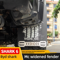 BYD Shark 6 Mud Flaps - Widened MC Style 4-Piece Splash Guards Set