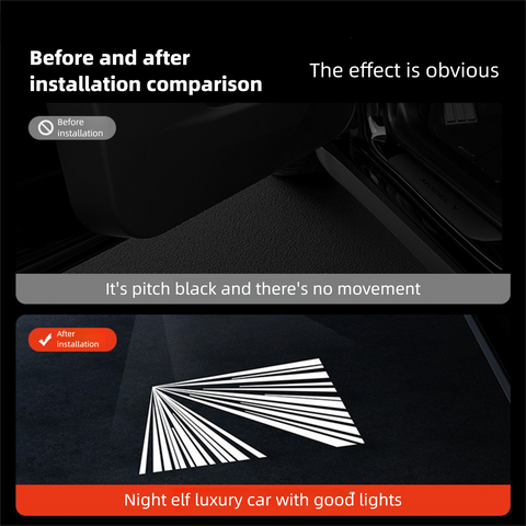 2025 2026 Let Your Tesla Greet You in Style-Smart Welcome Door Light for Model 3/Y/Cybertruck