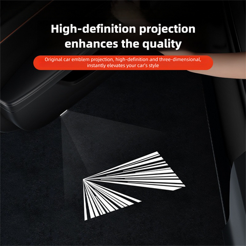 2025 2026 Let Your Tesla Greet You in Style-Smart Welcome Door Light for Model 3/Y/Cybertruck