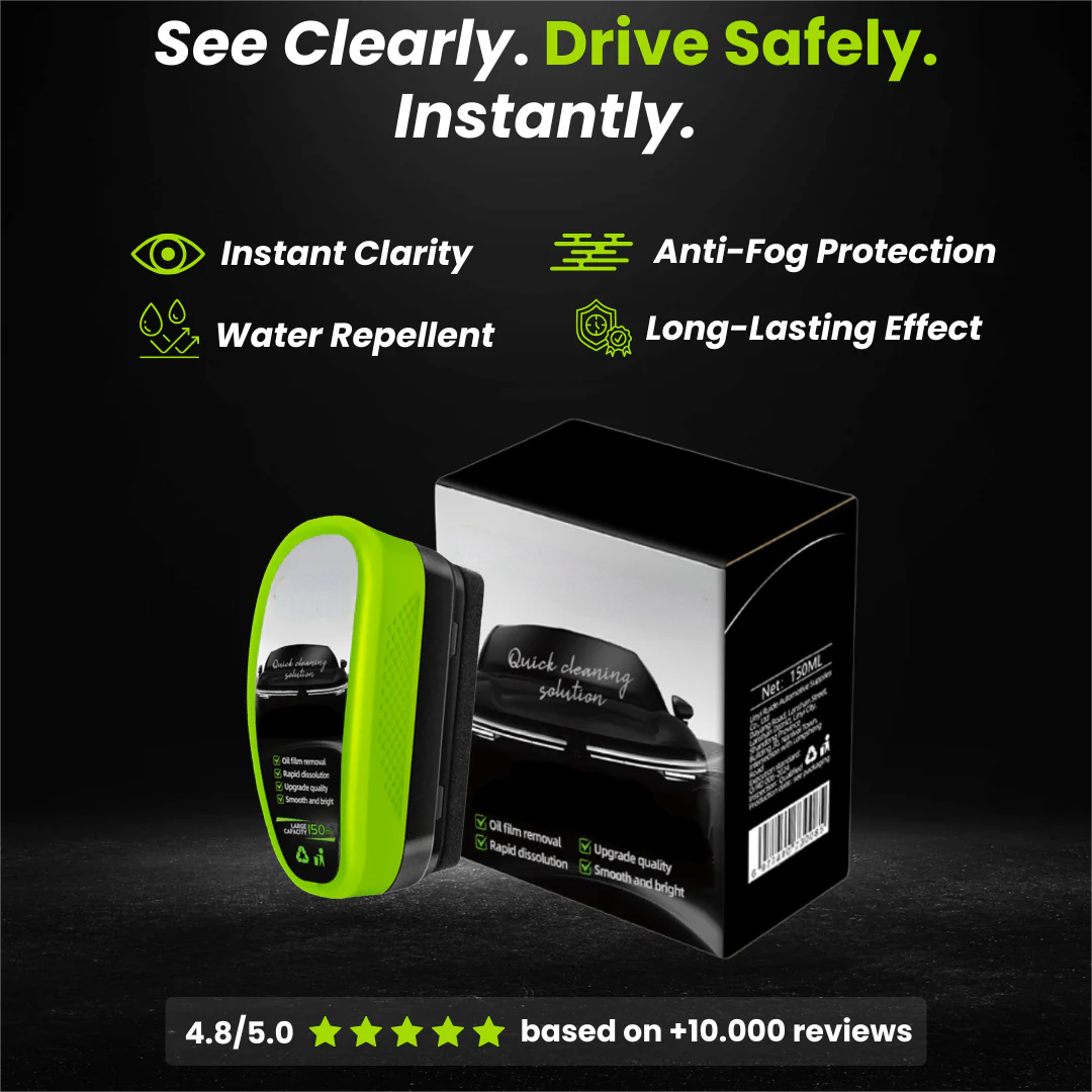 Instant Clarity Rain Wiper – Removes Oil Film Fast, Boosts Visibility in Any Weather