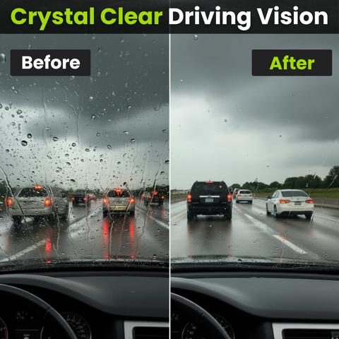 Instant Clarity Rain Wiper – Removes Oil Film Fast, Boosts Visibility in Any Weather