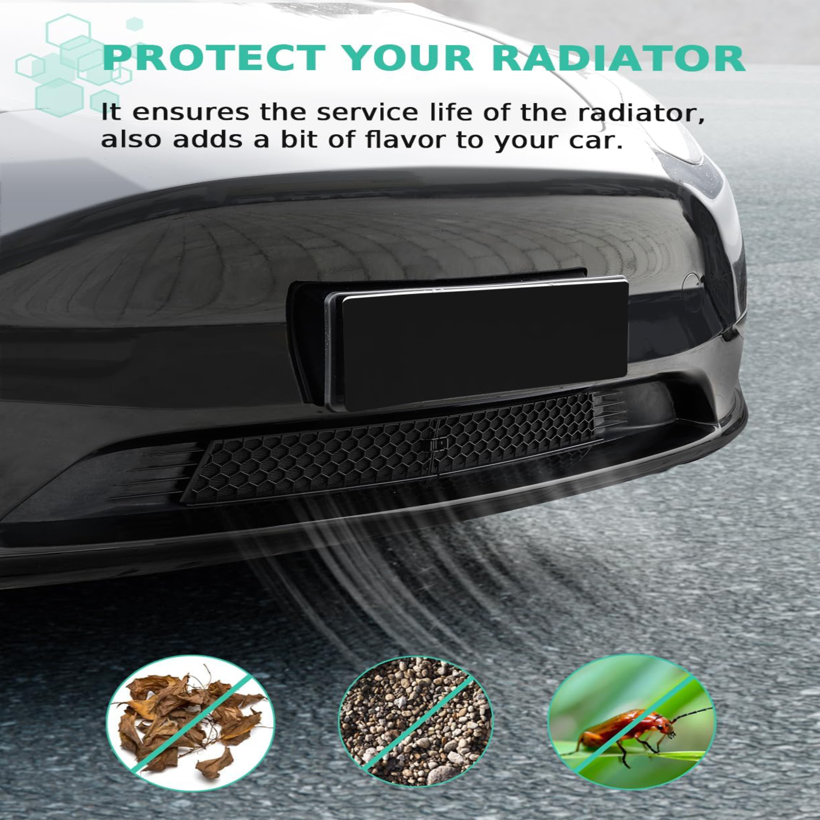 ABS Front Grill Mesh Insert For model Y Juniper 2025 Insect Protection Accessories