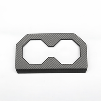 Cybertruck Accessories Rear Seat Cup Holder Frame Trim Cover CTmods® (Carbon Fiber Pattern ABS)