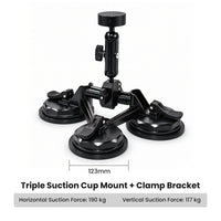 Starlink Mini Heavy-Duty Suction Cup Mount with Clamp