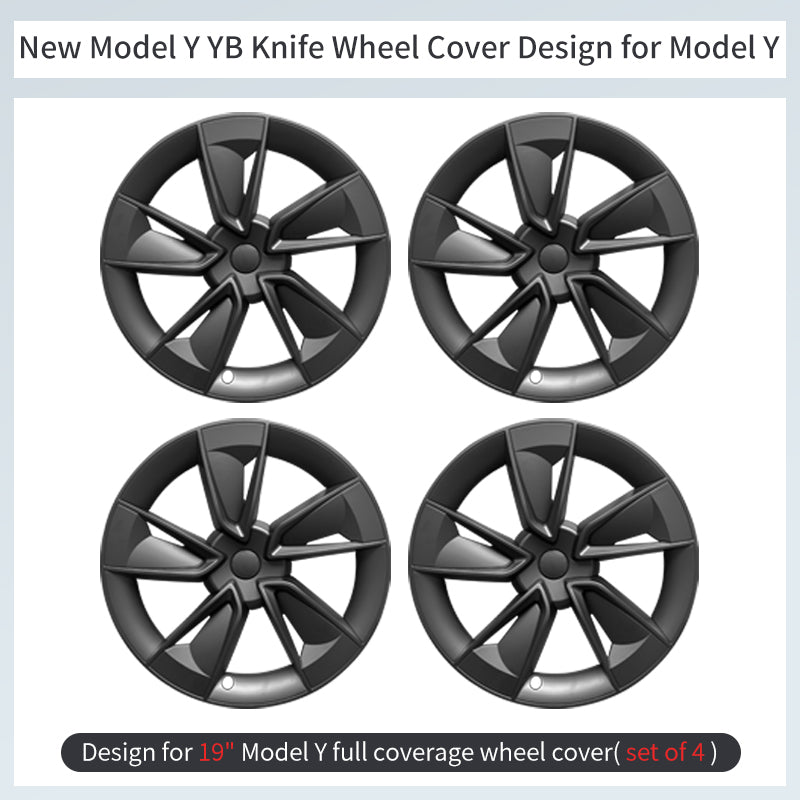 19"/20" X Style YB Turbine Knife Wheel Covers for Tesla Model Y Juniper