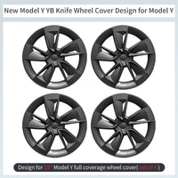19"/20" X Style YB Turbine Knife Wheel Covers for Tesla Model Y Juniper