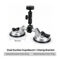 Starlink Mini Heavy-Duty Suction Cup Mount with Clamp
