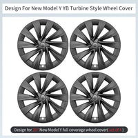 19"/20" X Style YB Turbine Knife Wheel Covers for Tesla Model Y Juniper