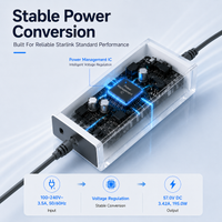 Starlink Gen 3 195W Replacement AC Power Adapter with 65W USB-C Output - 57V 3.42A