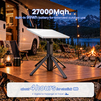 Starlink Mini Foldable Battery Tripod With Digital Display — Up to 4 Hours · 99Wh