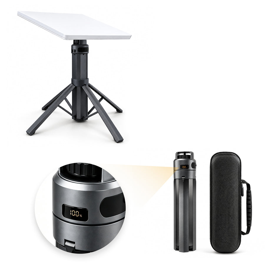 Starlink Mini Foldable Battery Tripod With Digital Display — Up to 4 Hours · 99Wh