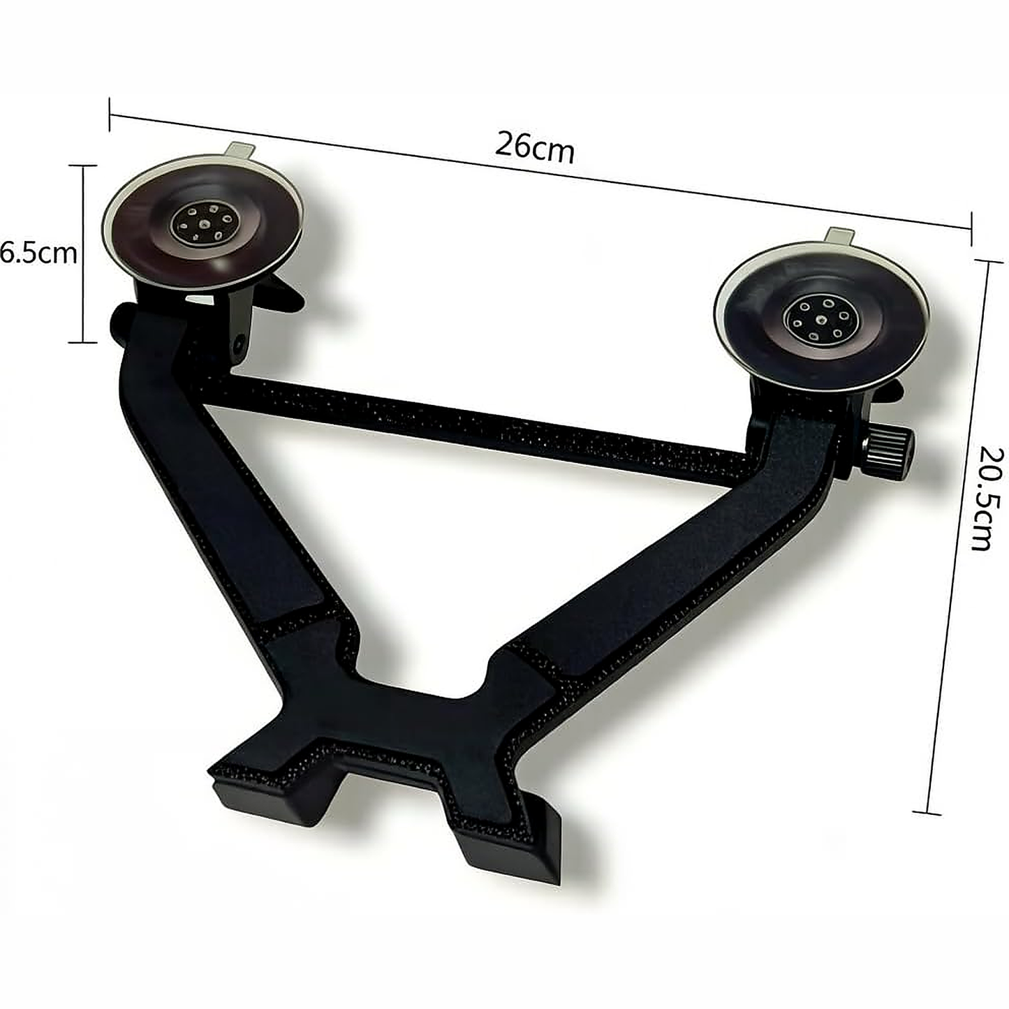Starlink Mini Windshield Suction Cup Mount Base with Crossbar and Black Anti-Glare Cloth