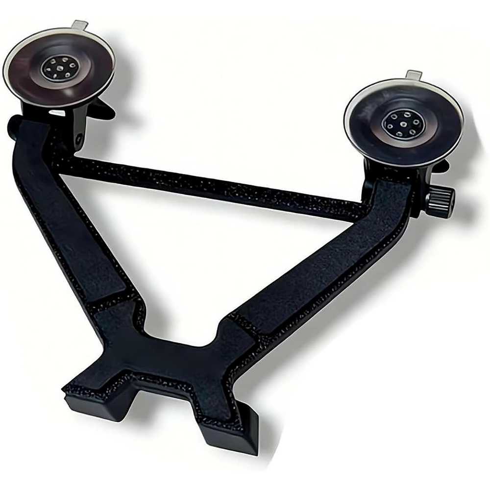 Starlink Mini crossbar windshield suction mount product view with dual suction cups